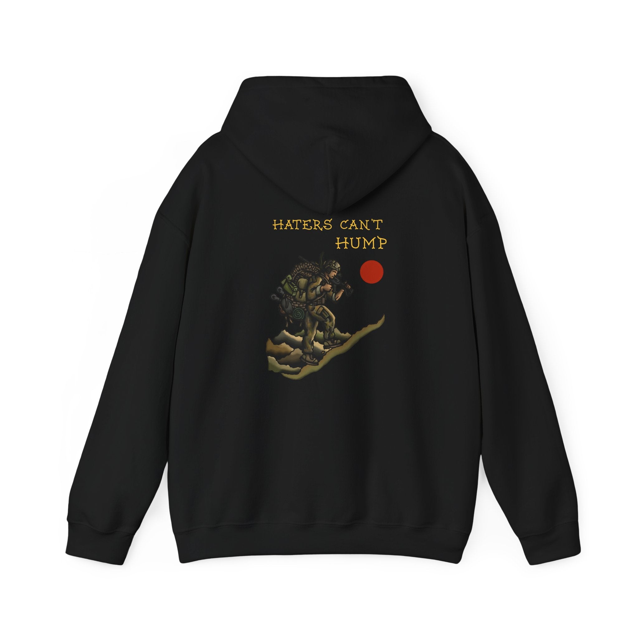 Tシャツ・カットソー +AMBLER+ Bad guy at the Ambler hooded sweatshirt melange AHP Haters Can't Hump - M27 IAR - Hoodie – Ben Cantwell Art
