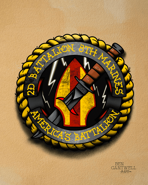 2/8 America's Battalion – Ben Cantwell Art