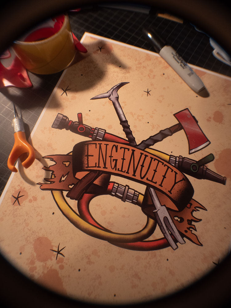 Enginuity (Irons Axe and Halligan) Ben Cantwell Art